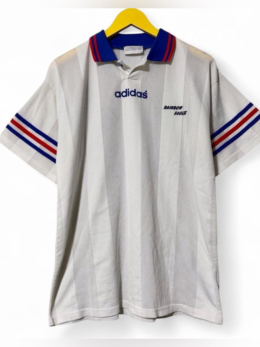 Adidas 90s Rainbow Eagles white jersey large